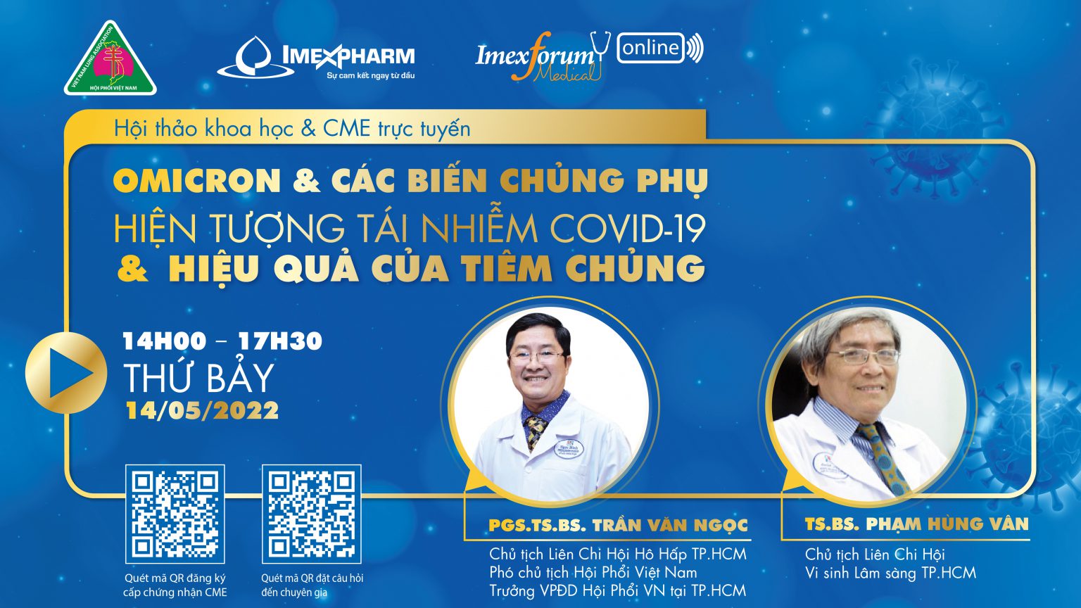 Imexforum Medical online – Chương trình Diễn đàn y khoa về lĩnh vực chăm sóc sức khỏe của Hội Phổi Việt Nam, Liên chi hội hô hấp TP.HCM
