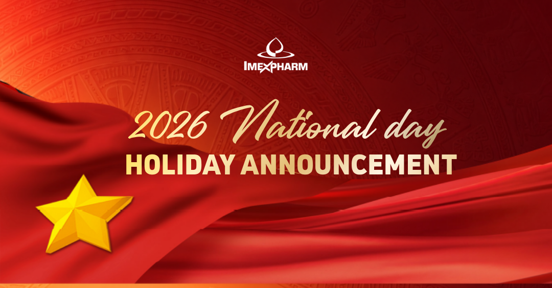 Imexpharm Announcement: 2026 National Day Holiday
