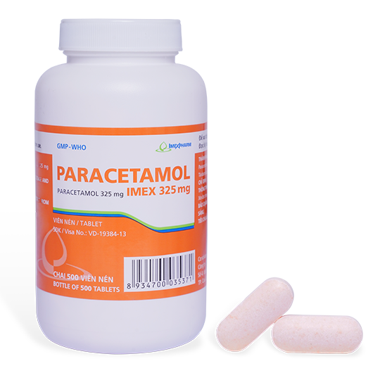 PARACETAMOL IMEX 325mg – Chai 500v