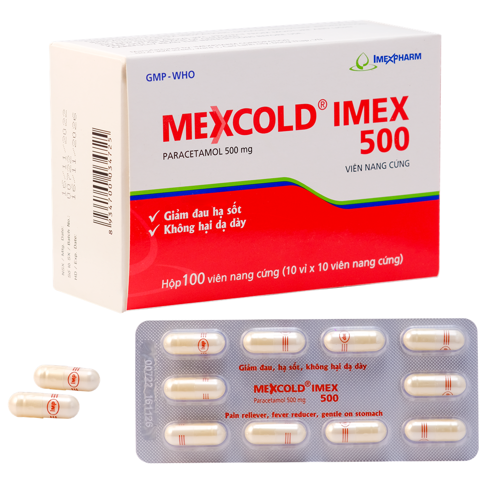 MEXCOLD® IMEX 500 (Hộp 100 viên)