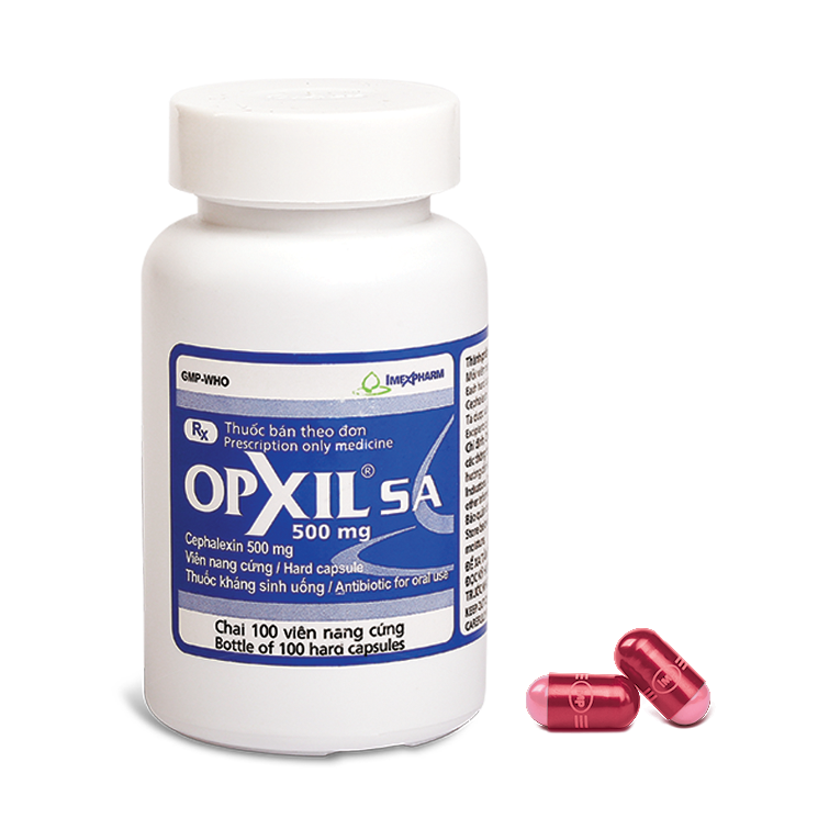 OPXIL® SA 500 – Chai 100v (Viên đỏ tía)